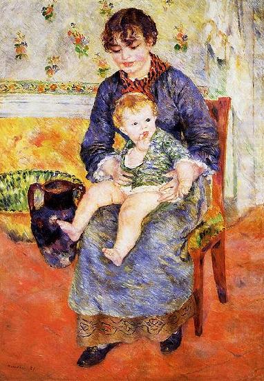 Pierre Auguste Renoir Mere et enfant china oil painting image